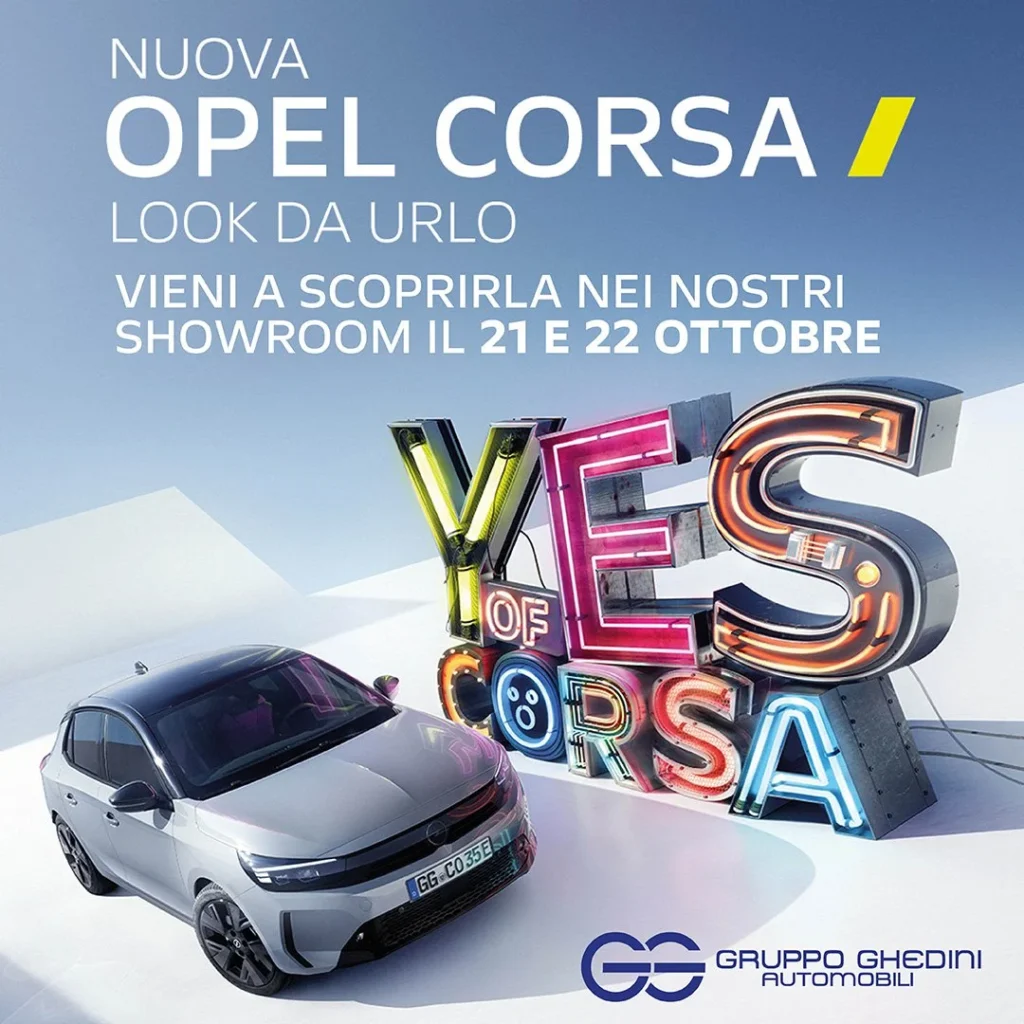 Nuova Opel Corsa – Open Weekend 21 e 22 Ottobre 2023 2 nuova opel